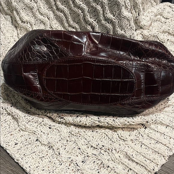 Maxx New York Deep Brown Crocodile Tote - Picture 4 of 4